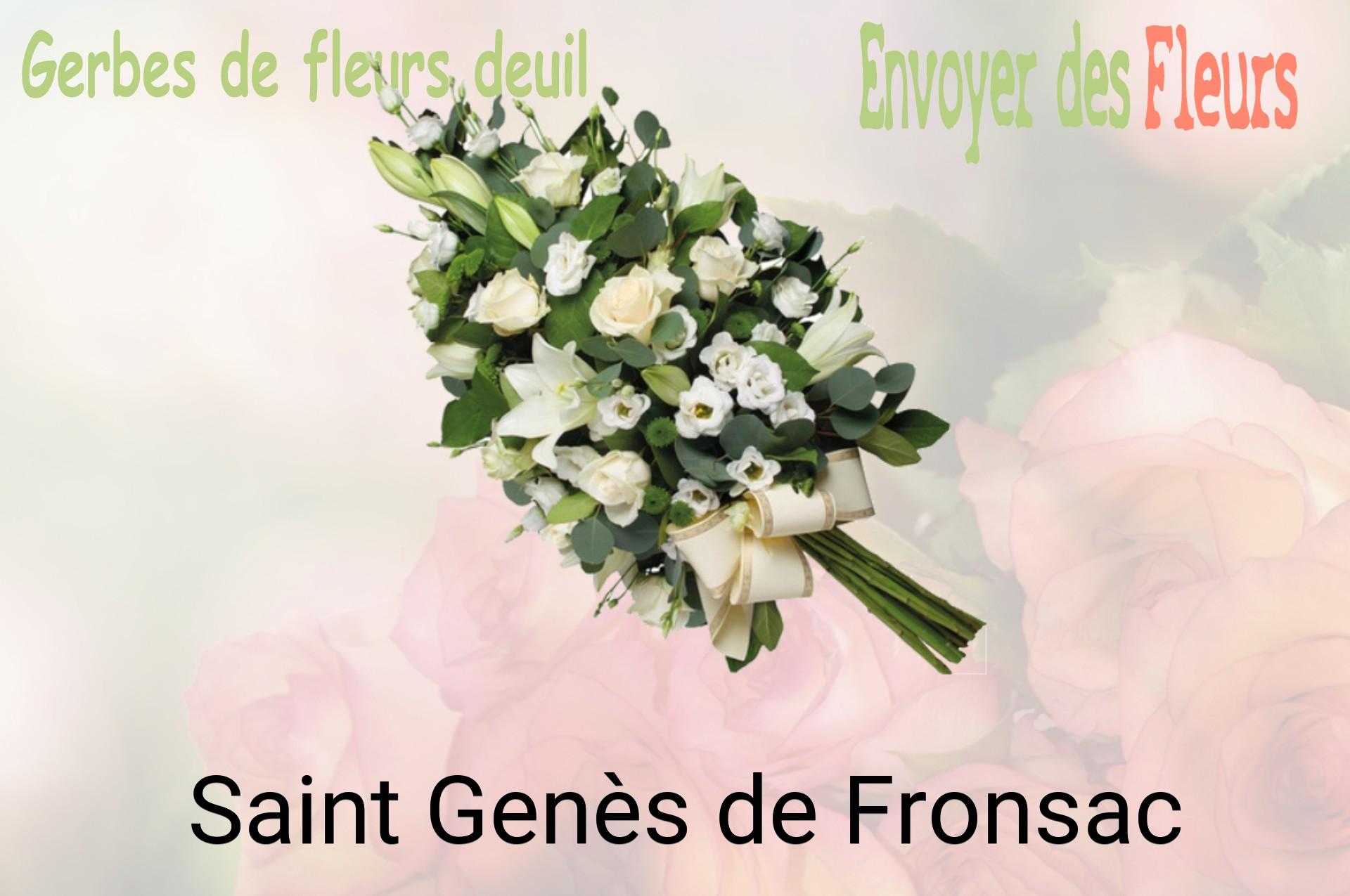 Gerbe de fleurs de deuil livrée à Saint-Genès-de-Fronsac